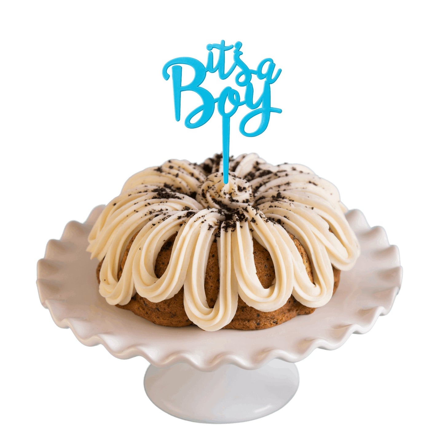 Cookies n Cream "IT'S A BOY" Bundt Cake