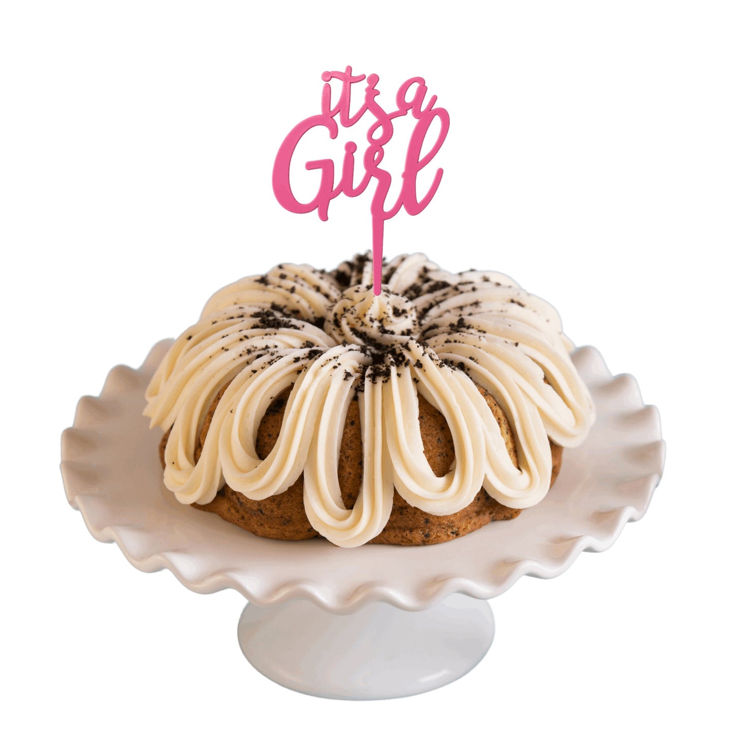 Cookies n' Cream | "IT'S A GIRL" Bundt Cake