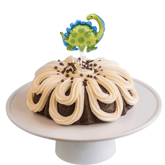 Double Chocolate Inflatable Stegosaurus Anagram® Bundt Cake