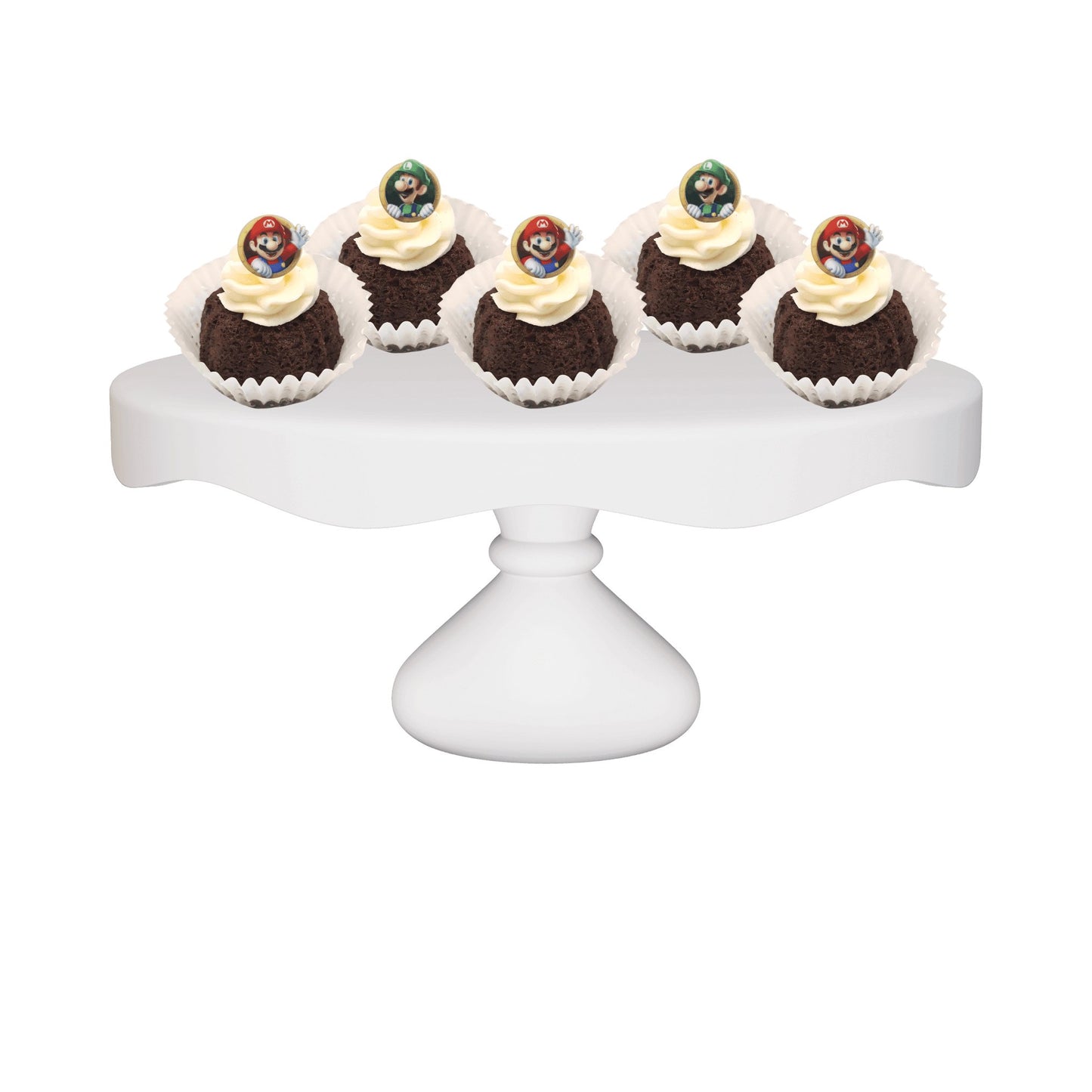 Double Chocolate Mario & Luigi Bitty Bundts