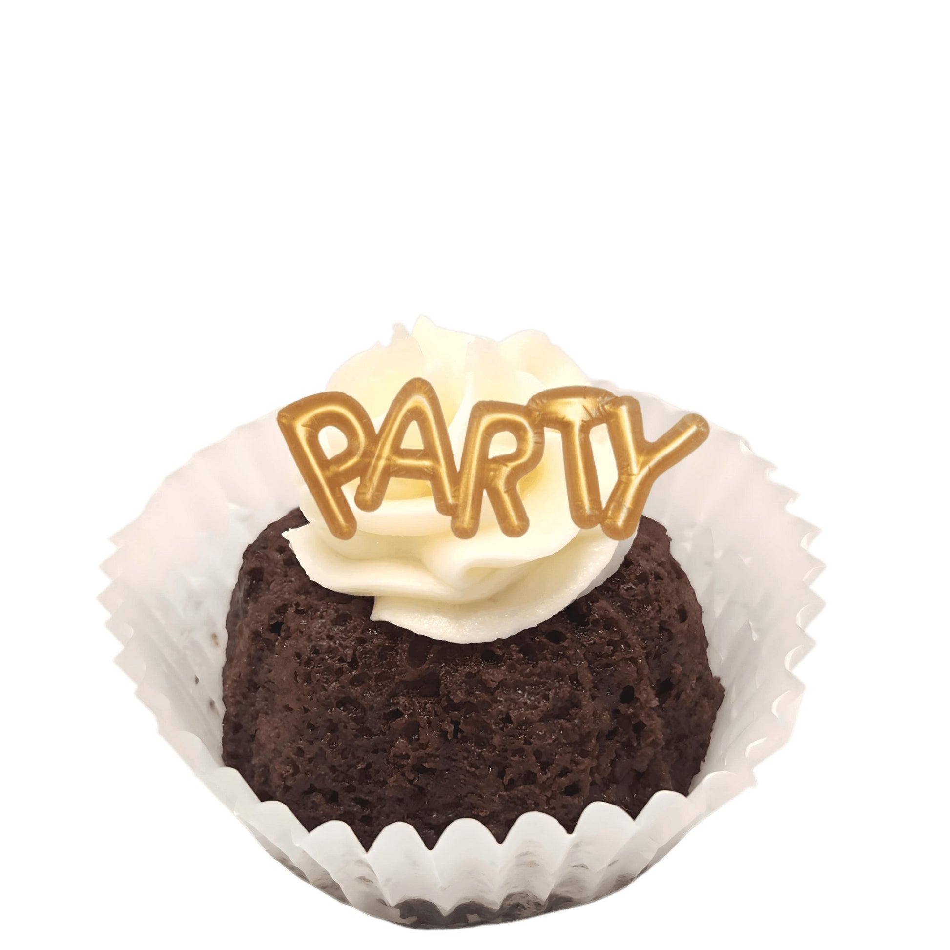 Double Chocolate Mini Gold Balloons Bitty Bundts