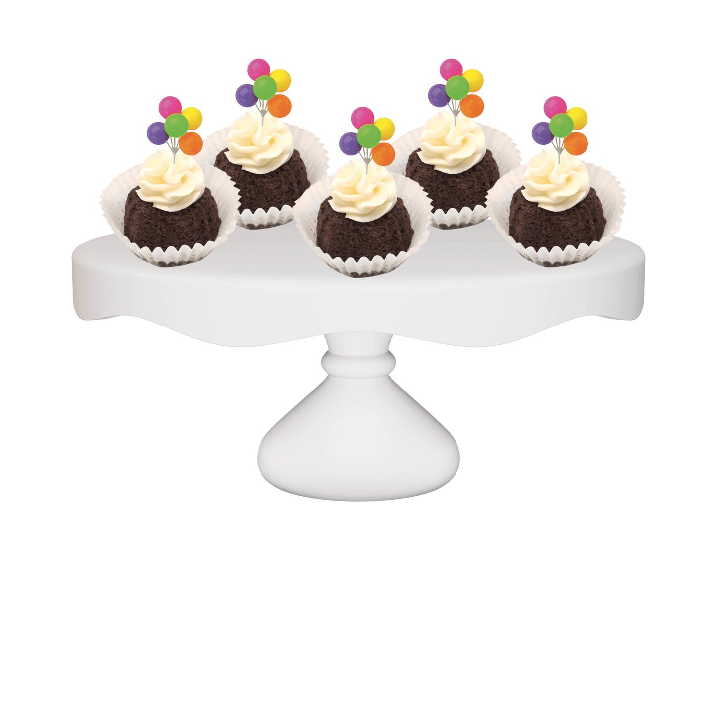 Double Chocolate Neon Balloon Cluster Bitty Bundts