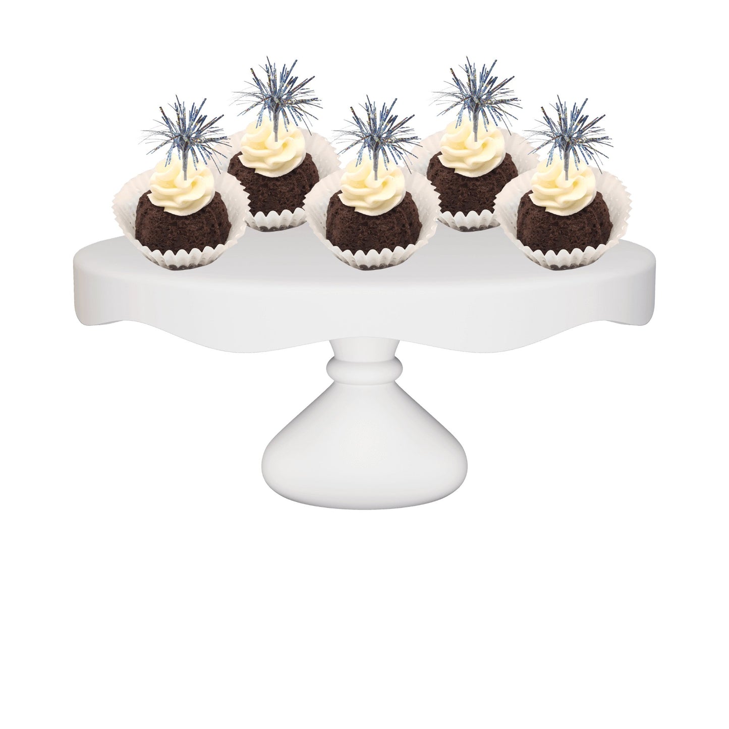 Double Chocolate Silver Sparkler Bitty Bundts