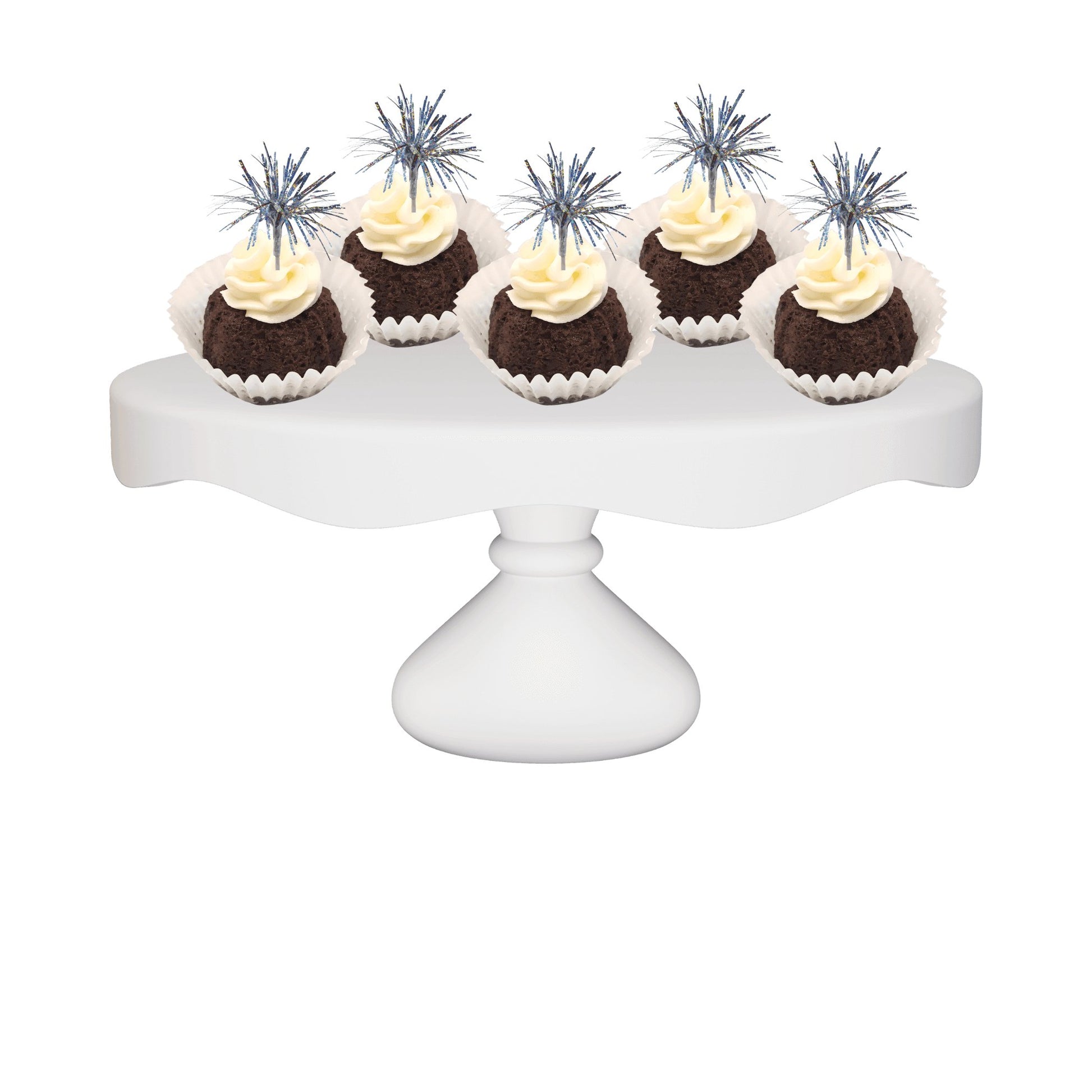 Double Chocolate Silver Sparkler Bitty Bundts