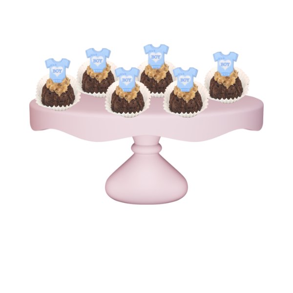 German Chocolate | "It's a Boy" Bitty Bundts