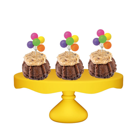 German Chocolate Neon Balloon Cluster Bundties