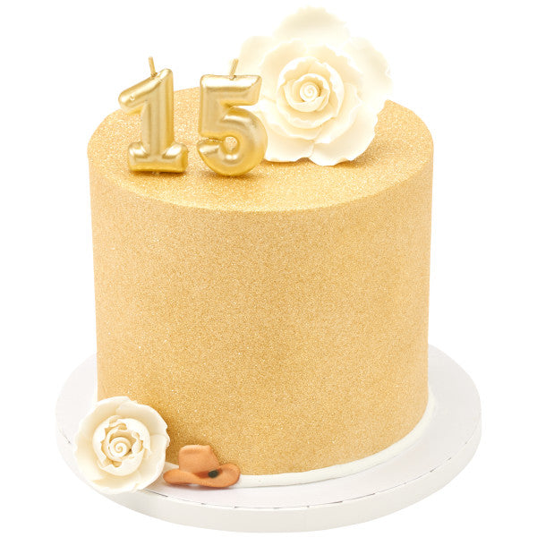 Candles | 1 Mini Gold Numeral