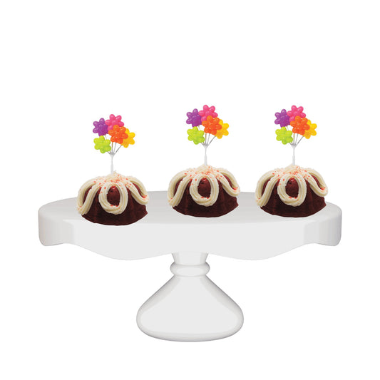 Gluten Free Red Velvet Flower Shaped Cluster Bundties