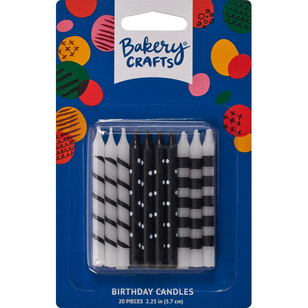 Candles | Black & White Stripes & Dots Specialty