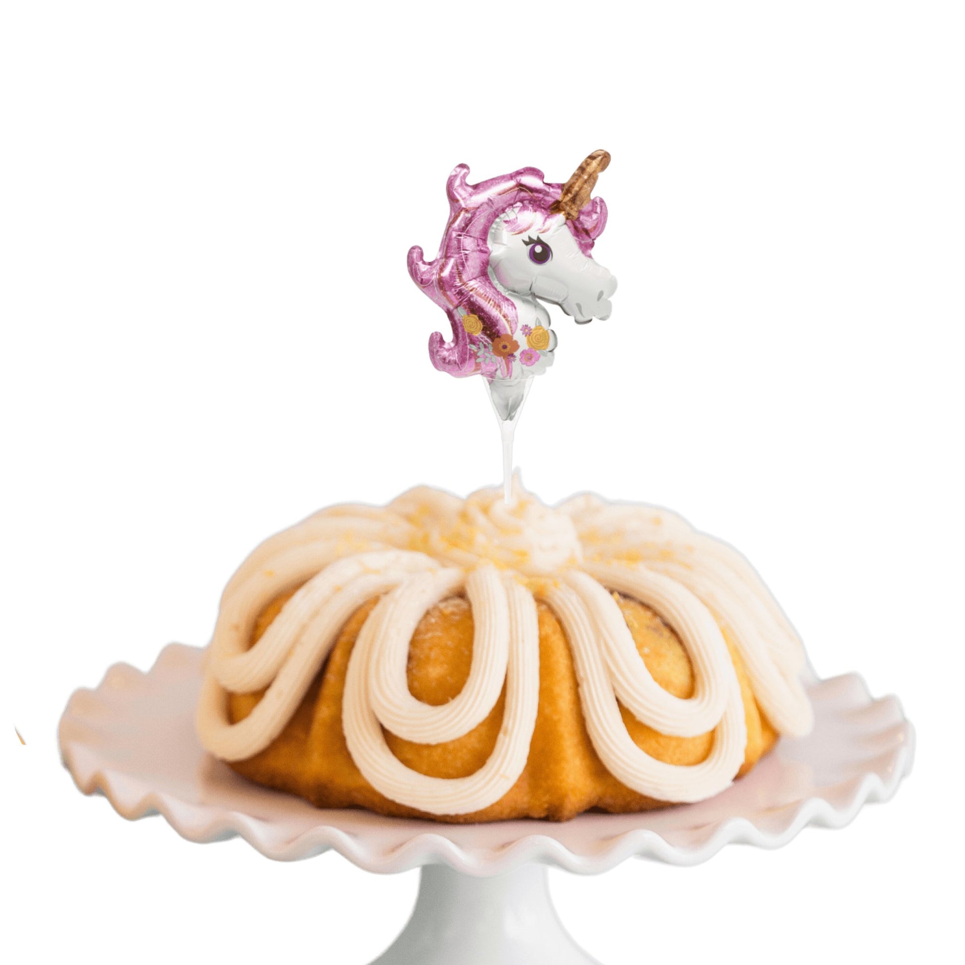 Lemon Blueberry Inflatable Unicorn Anagram® Bundt Cake