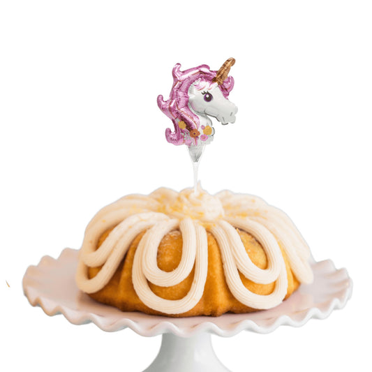 Lemon Blueberry Inflatable Unicorn Anagram® Bundt Cake