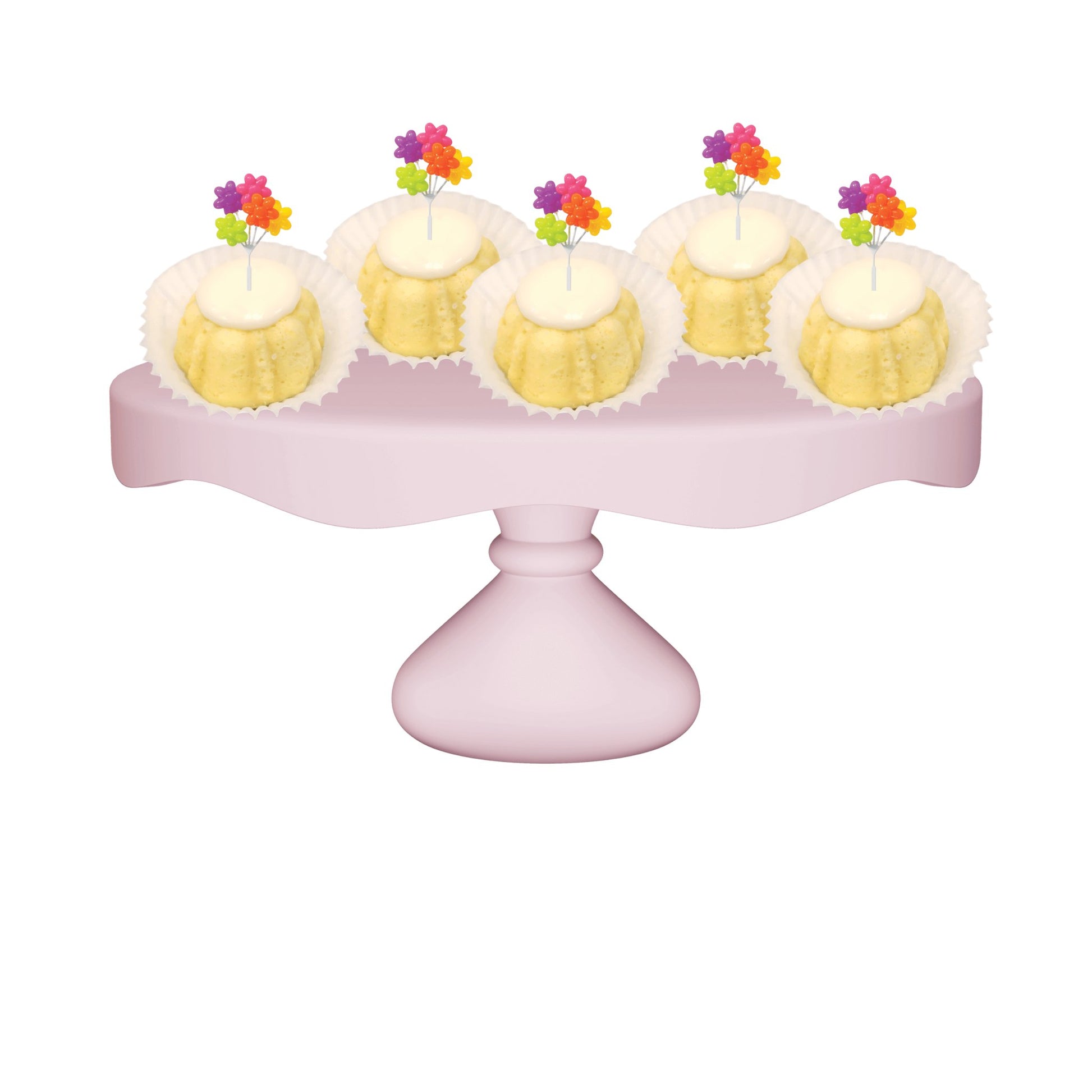 Lemon Squeeze Flower Shaped Balloon Cluster Bitty Bundts