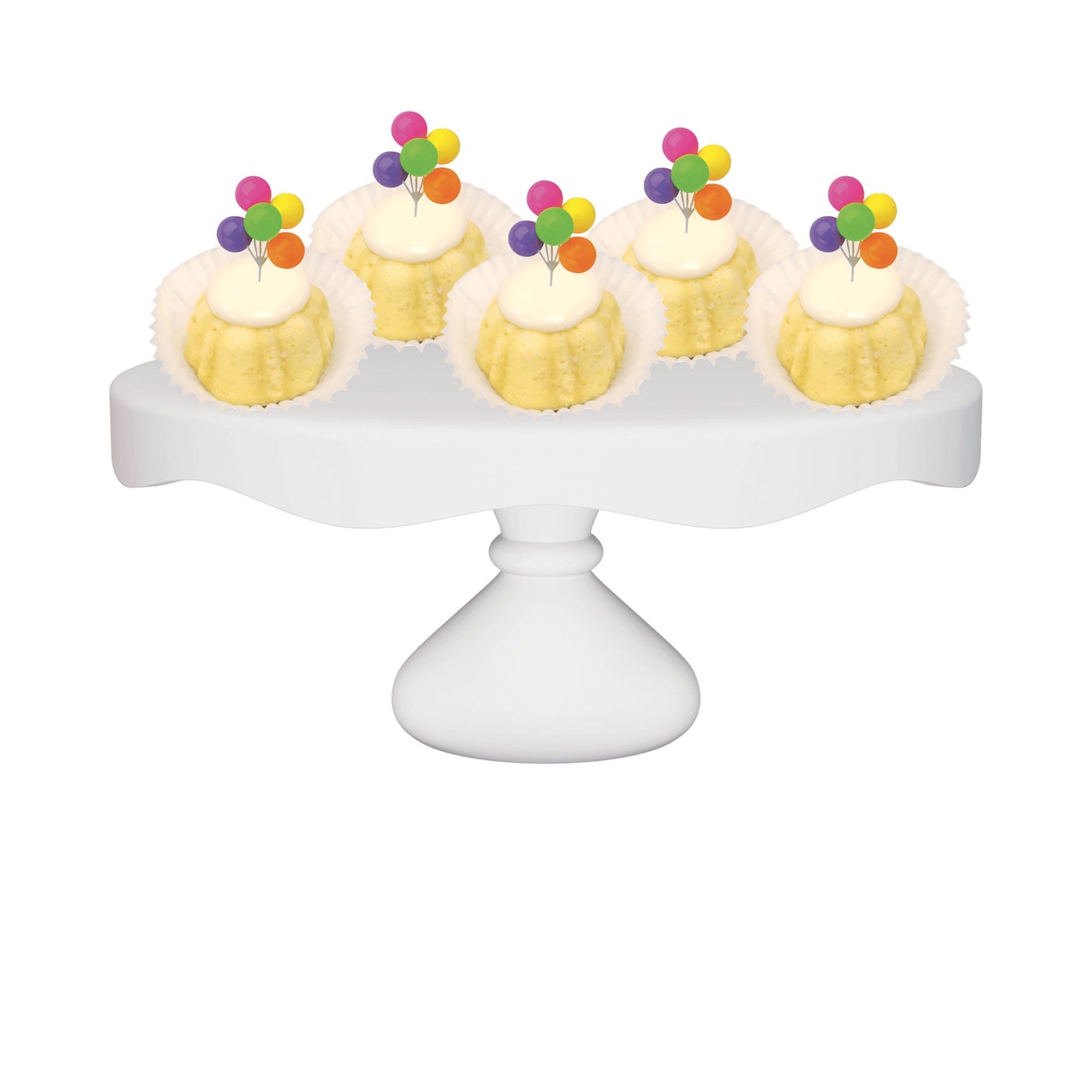 Lemon Squeeze Neon Balloon Cluster Bitty Bundts