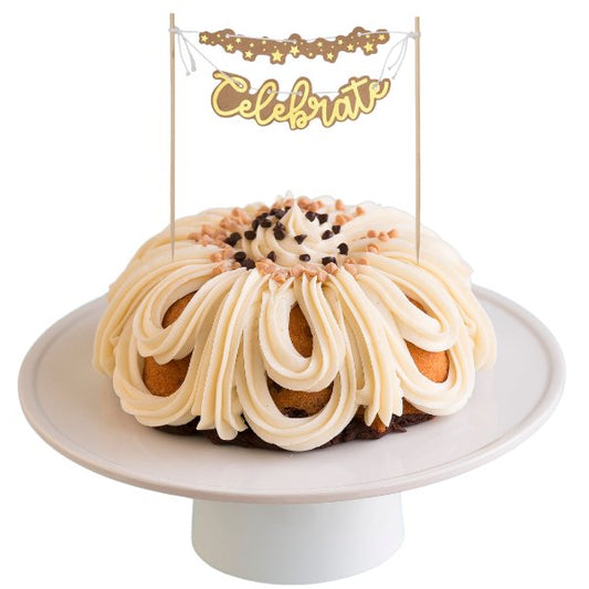 Peanut Butter Cup | "CELEBRATE" Banner Bundt Cake