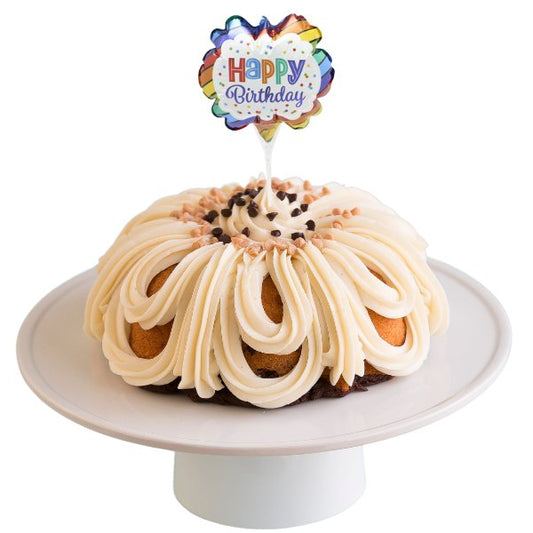 Peanut Butter Cup | Inflatable Happy Birthday Anagram® Bundt Cake