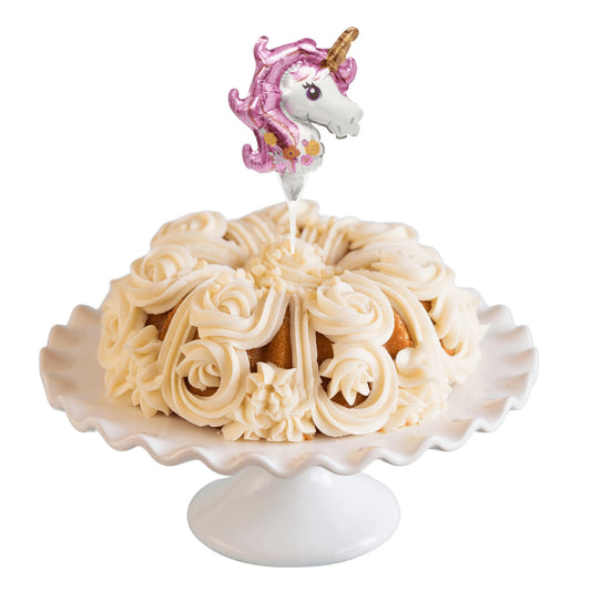 Raspberry Truffle Inflatable Unicorn Anagram® Bundt Cake