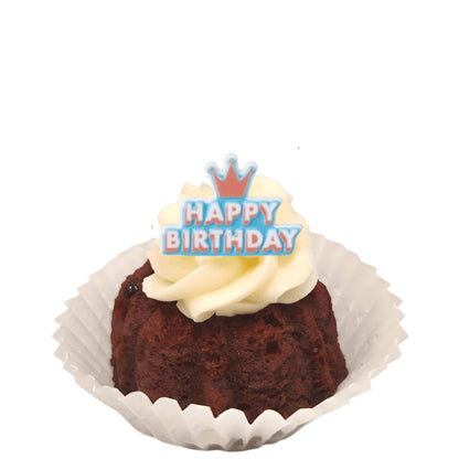 Red Velvet Birthday Crown Bitty Bundts