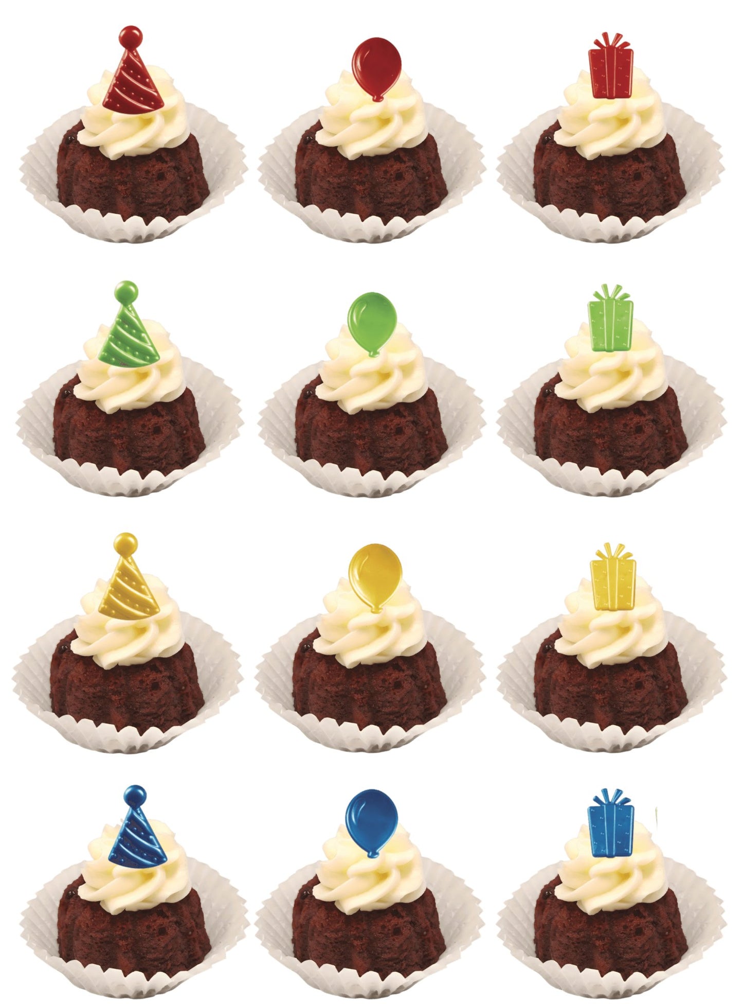 Red Velvet Birthday Icons Bundtcake Bitty Bundts