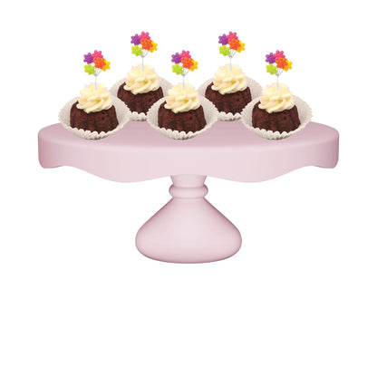 Red Velvet Flower Shaped Cluster Bitty Bundts