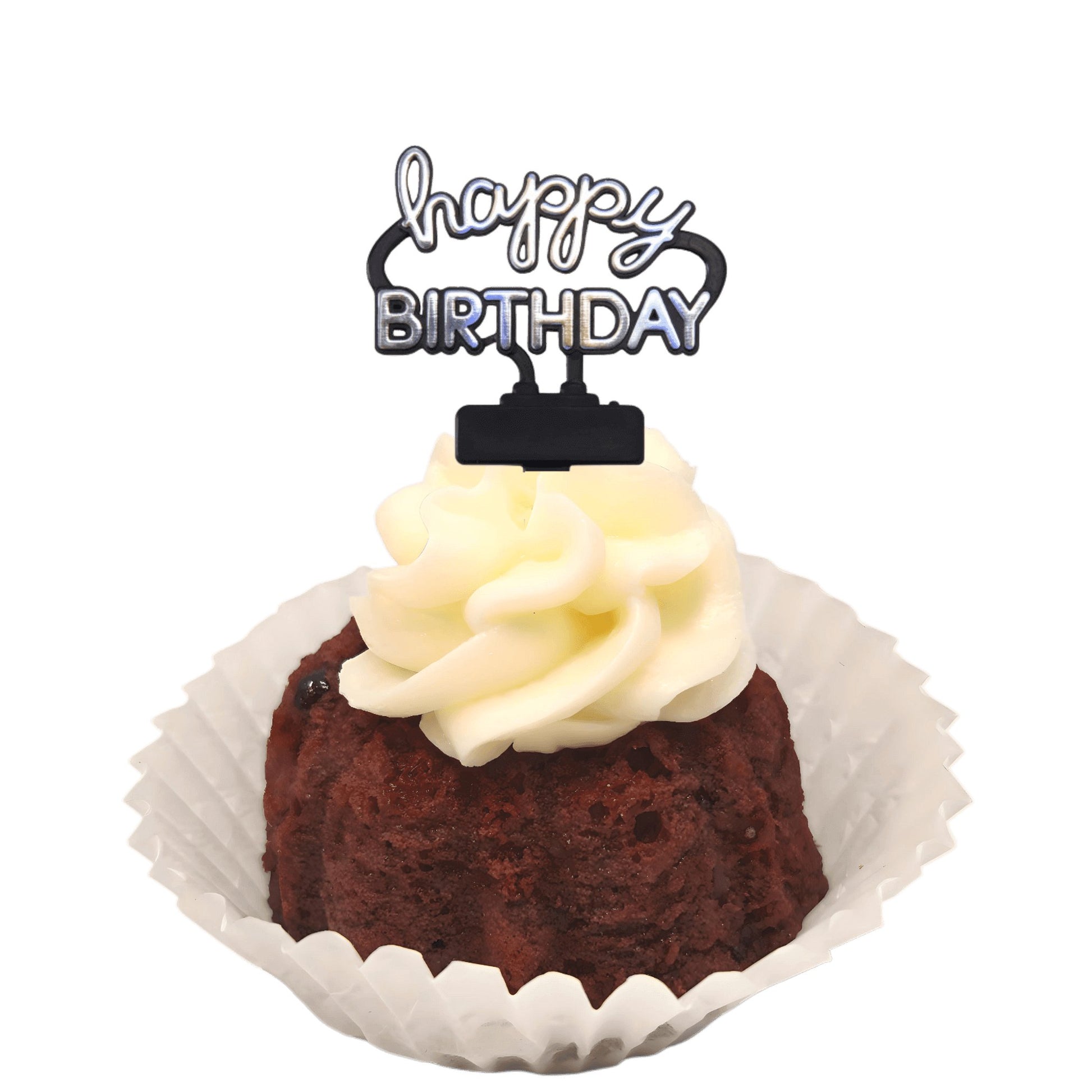 Red Velvet "HAPPY BIRTHDAY" Neon Sign Bitty Bundts