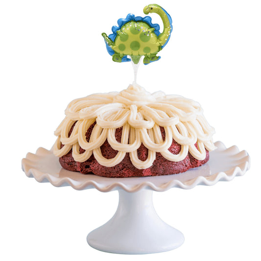 Red Velvet Inflatable Stegosaurus Anagram® Bundt Cake
