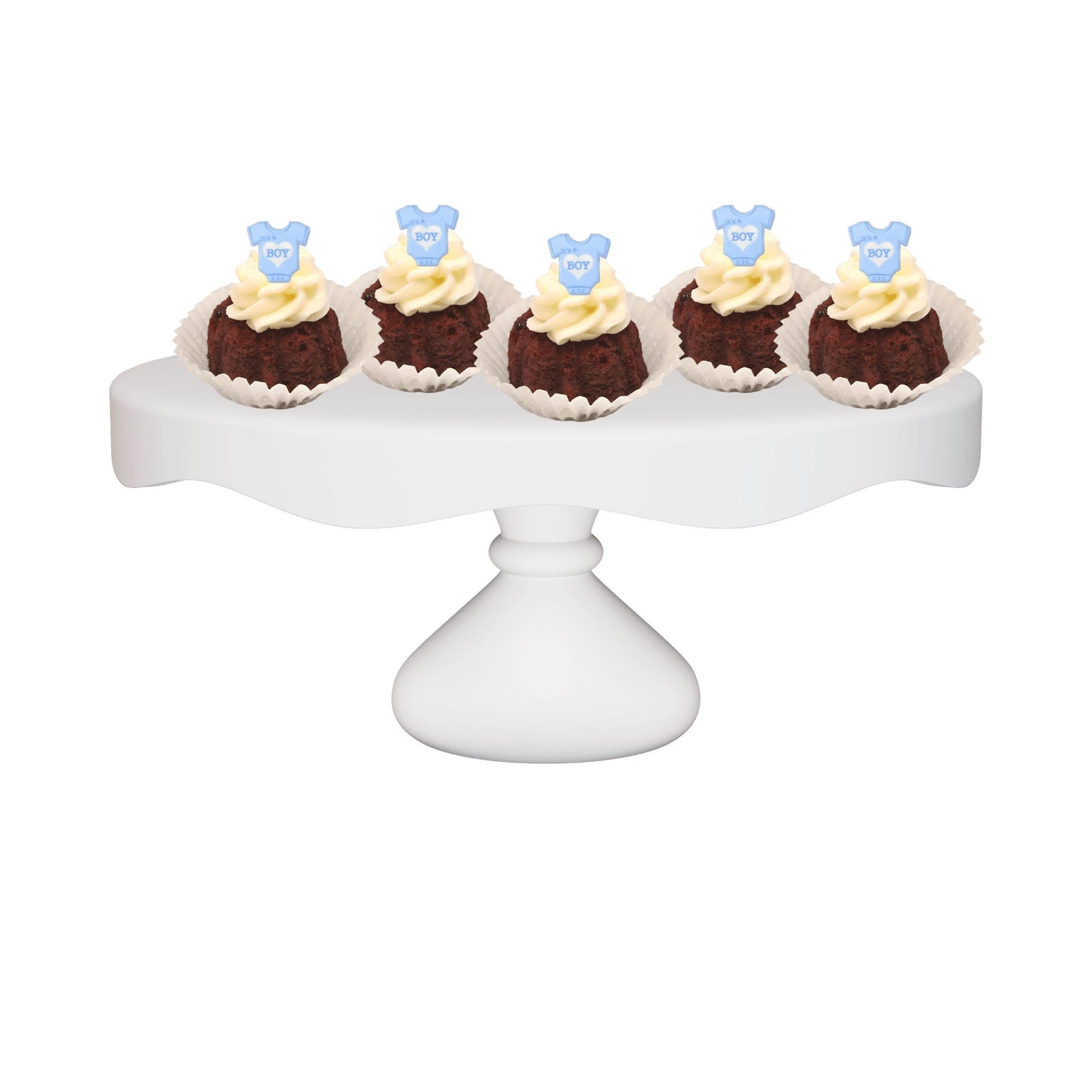 Red Velvet "It's a Boy" Bitty Bundts