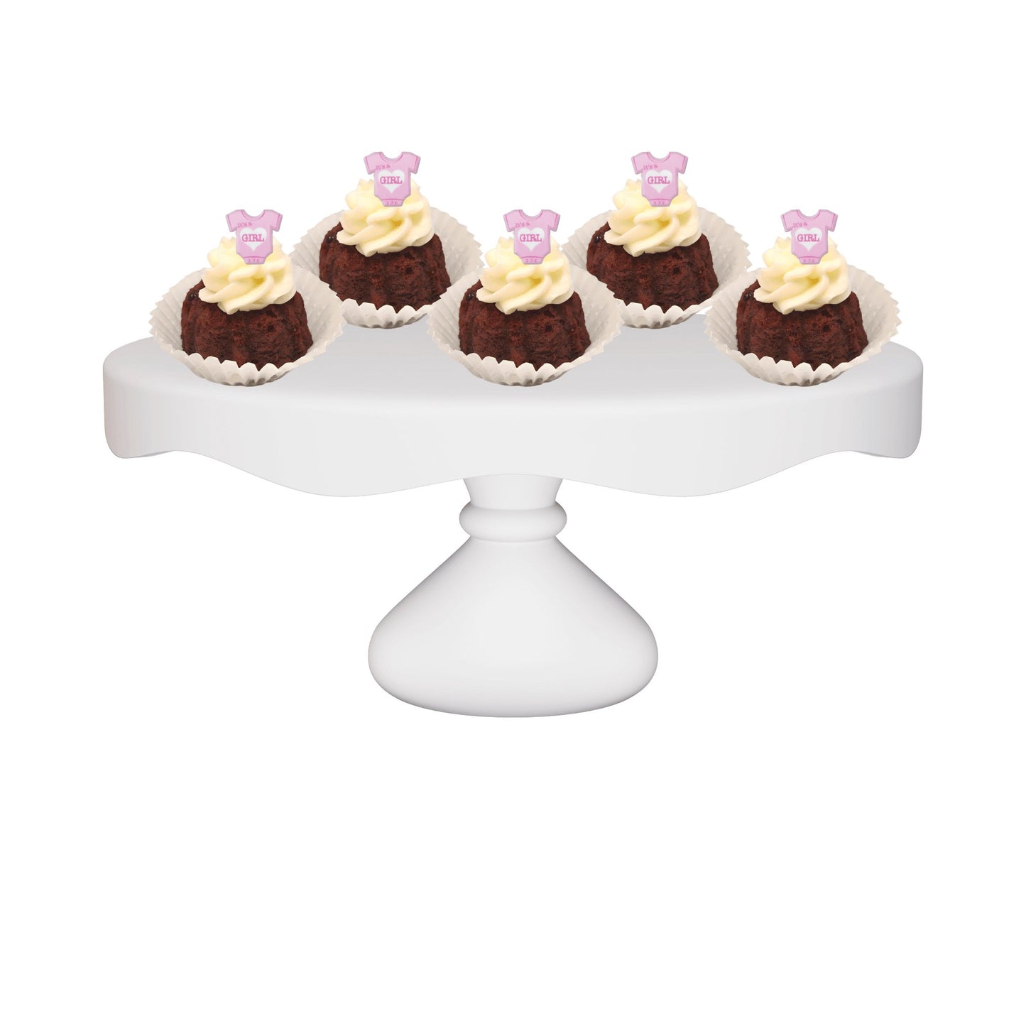 Red Velvet "It's a Girl" Bitty Bundts