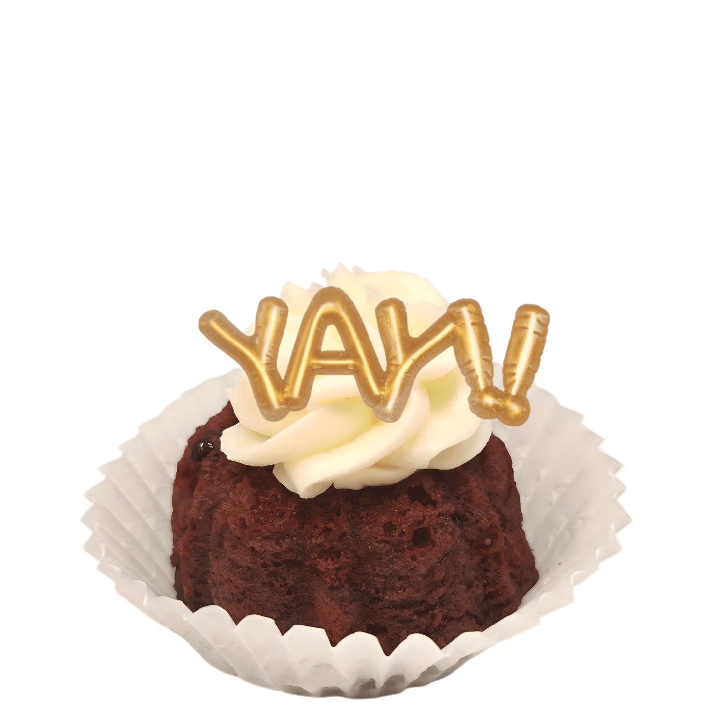 Red Velvet Mini Gold Balloons Bitty Bundts