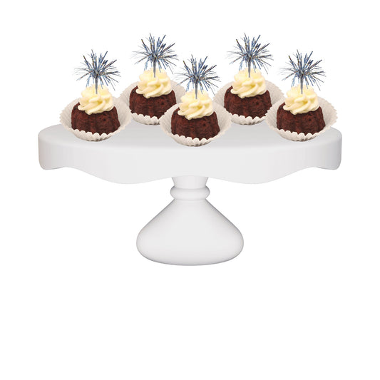 Red Velvet Silver Sparkler Bitty Bundts