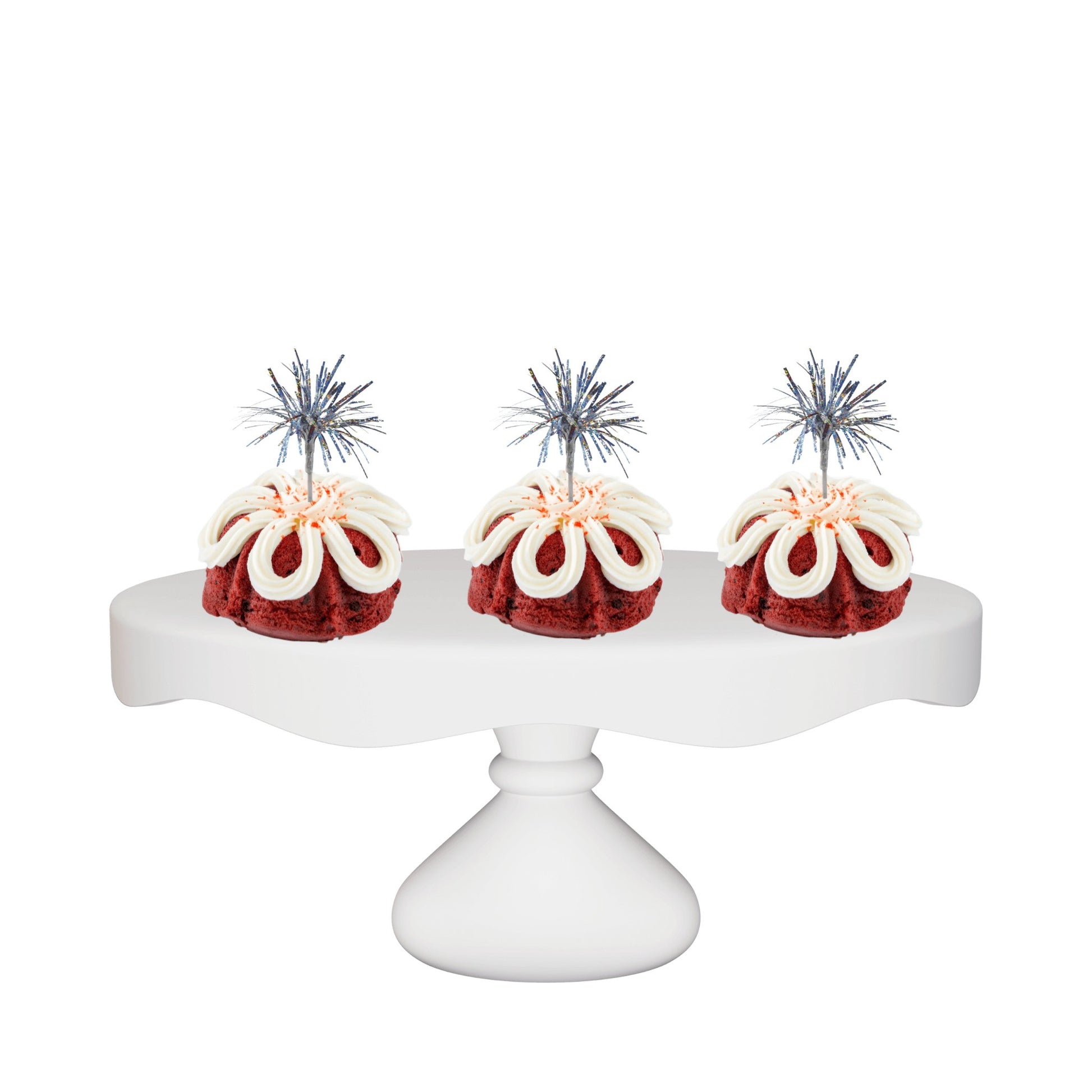 Red Velvet Silver Sparkler Bundties