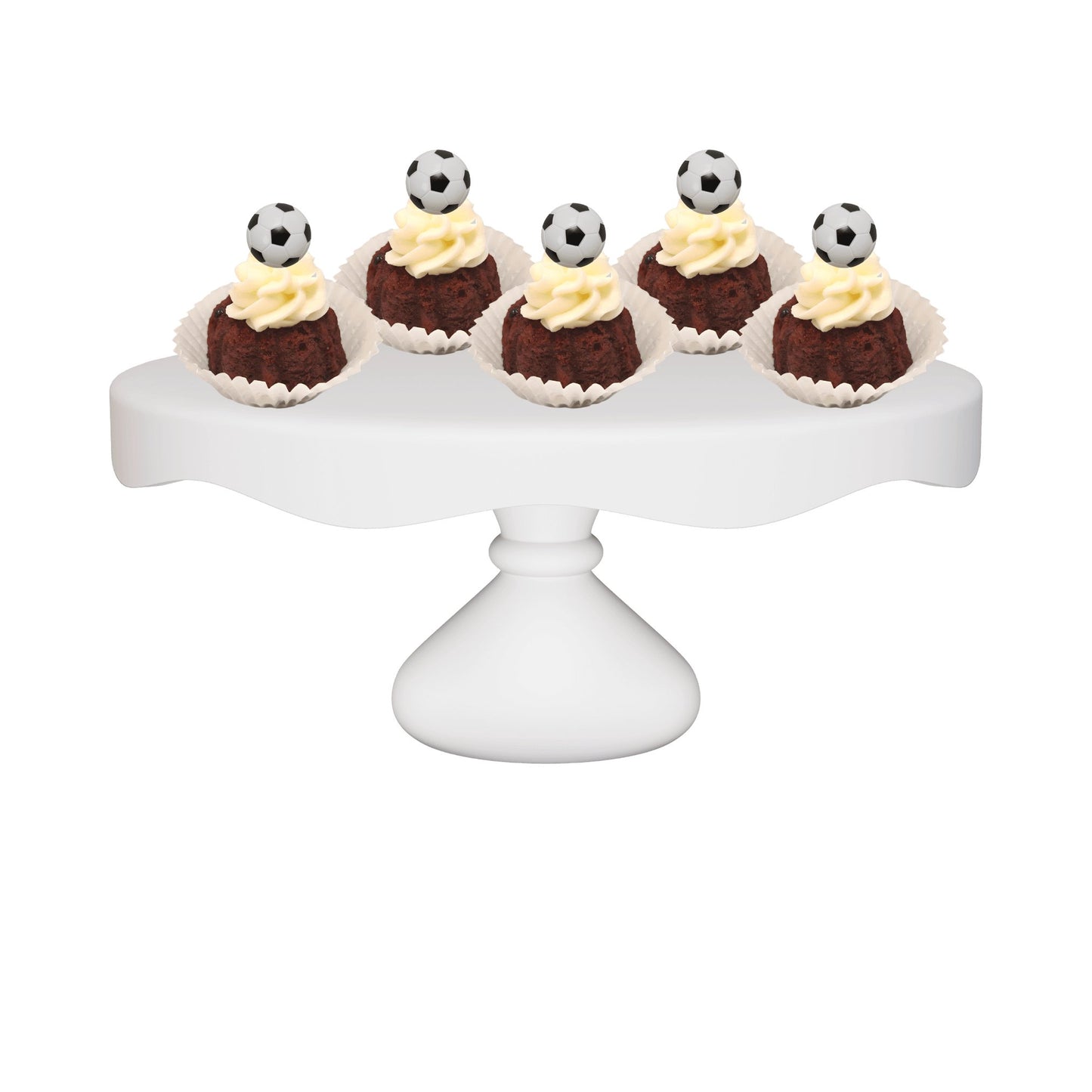 Red Velvet Soccer Ball Bitty Bundts