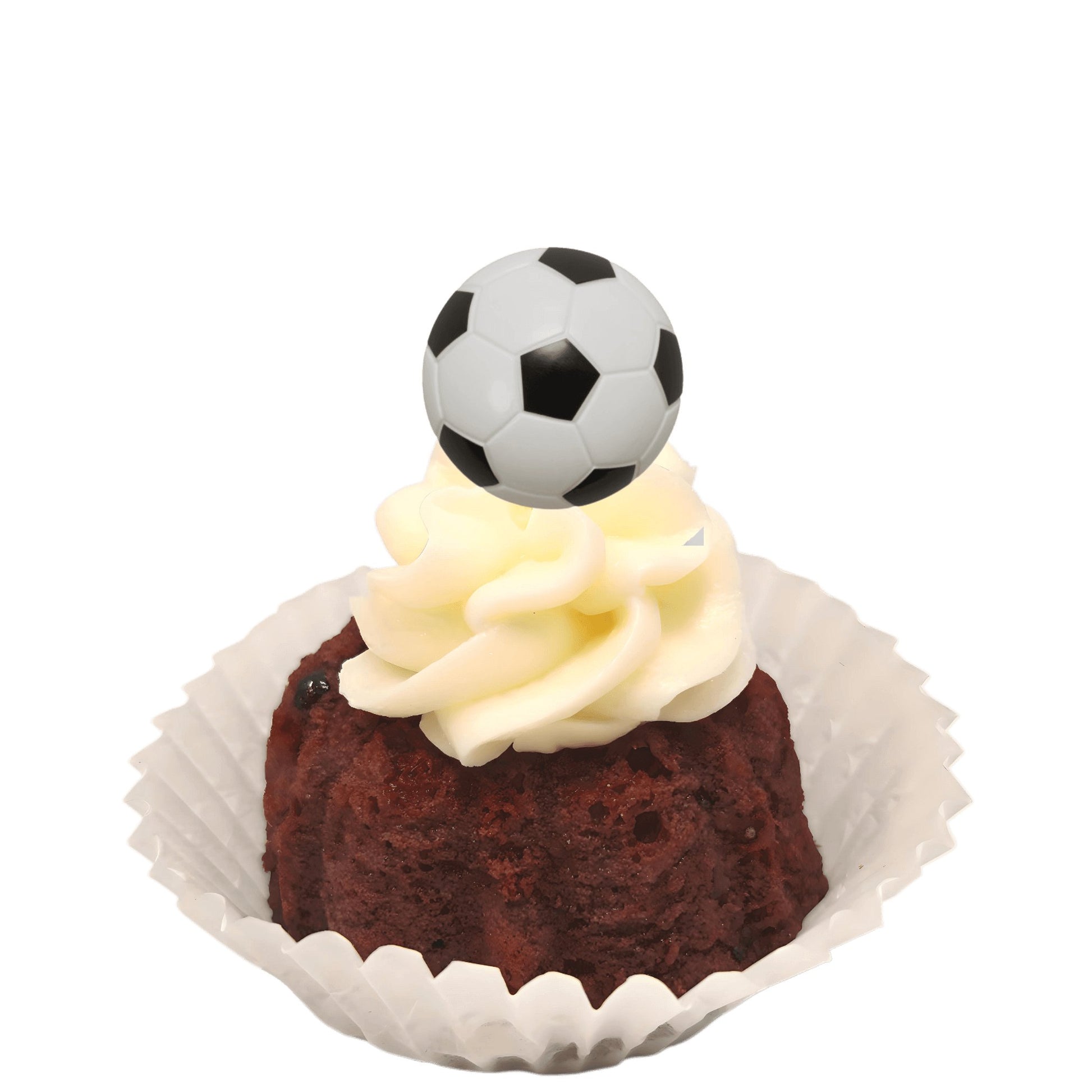 Red Velvet Soccer Ball Bitty Bundts