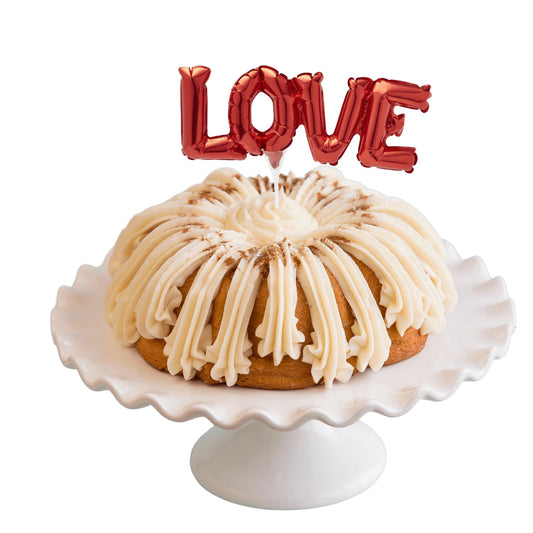 Snickerdoodle Inflatable "LOVE" Anagram® Bundt Cake