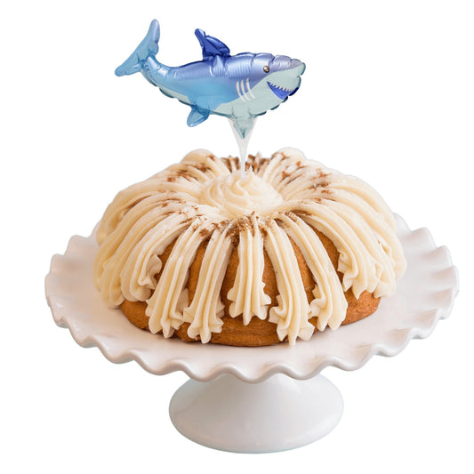 Snickerdoodle Inflatable Shark Anagram® Bundt Cake