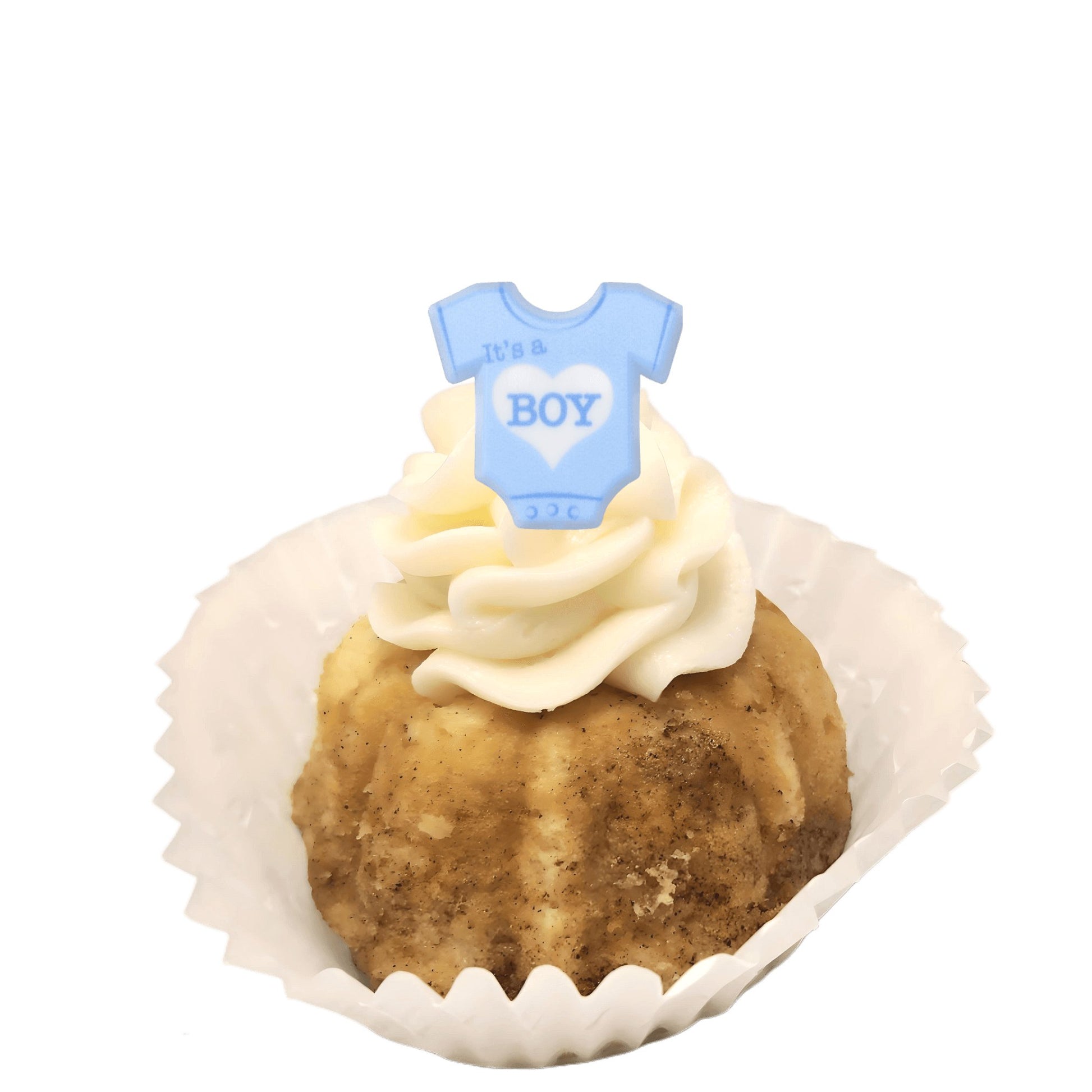 Snickerdoodle "It's a Boy" Bitty Bundts