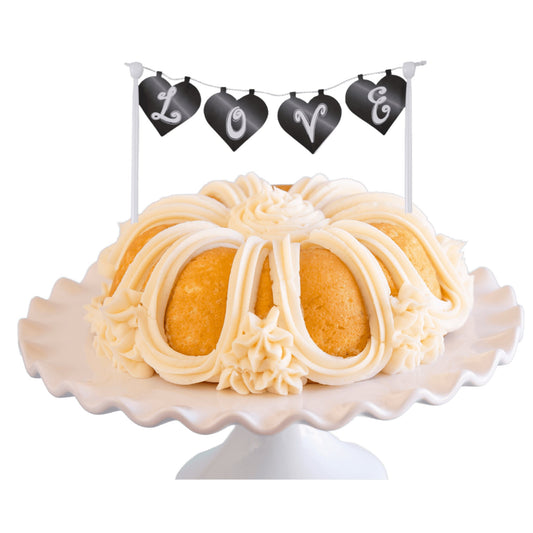 Vanilla Bean | Chalkboard "LOVE" Banner Bundt Cake