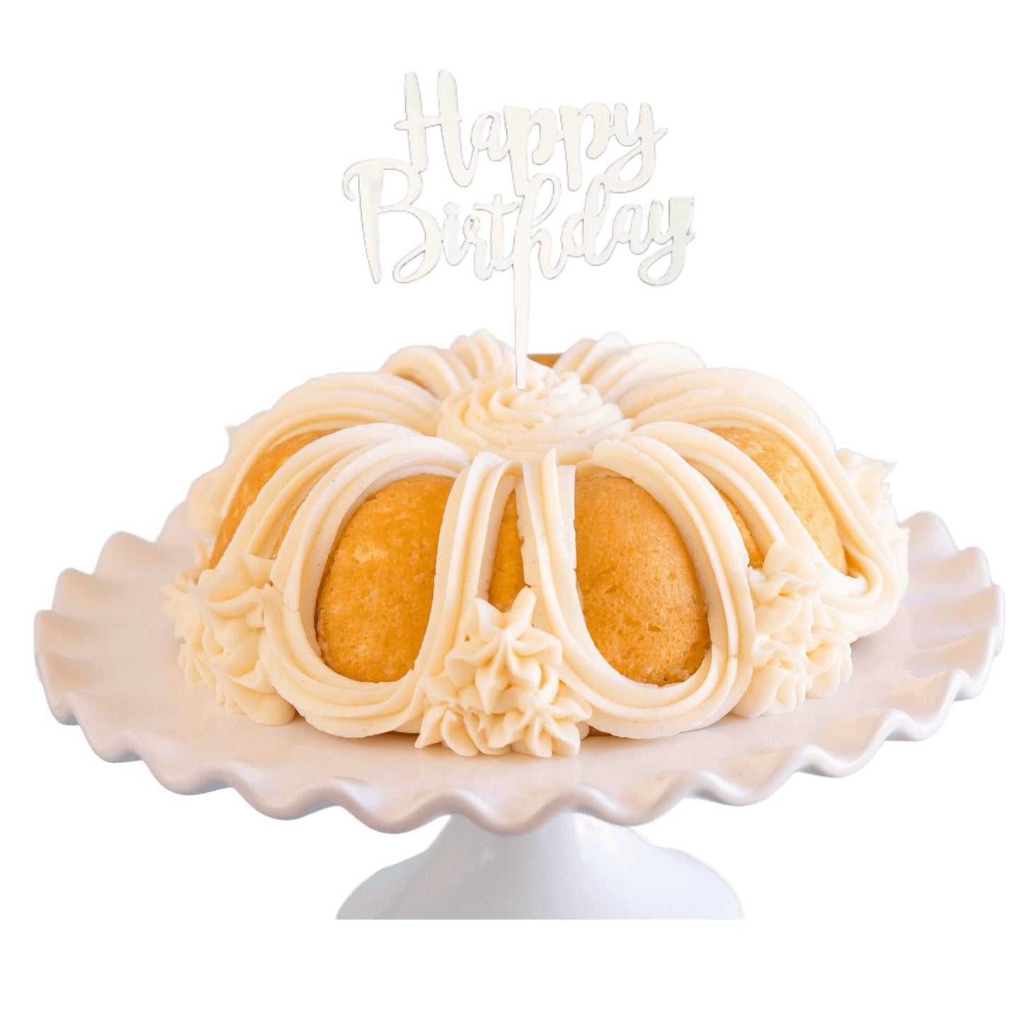 Vanilla Bean | "HAPPY BIRTHDAY" Candle Topper Bundt Cake