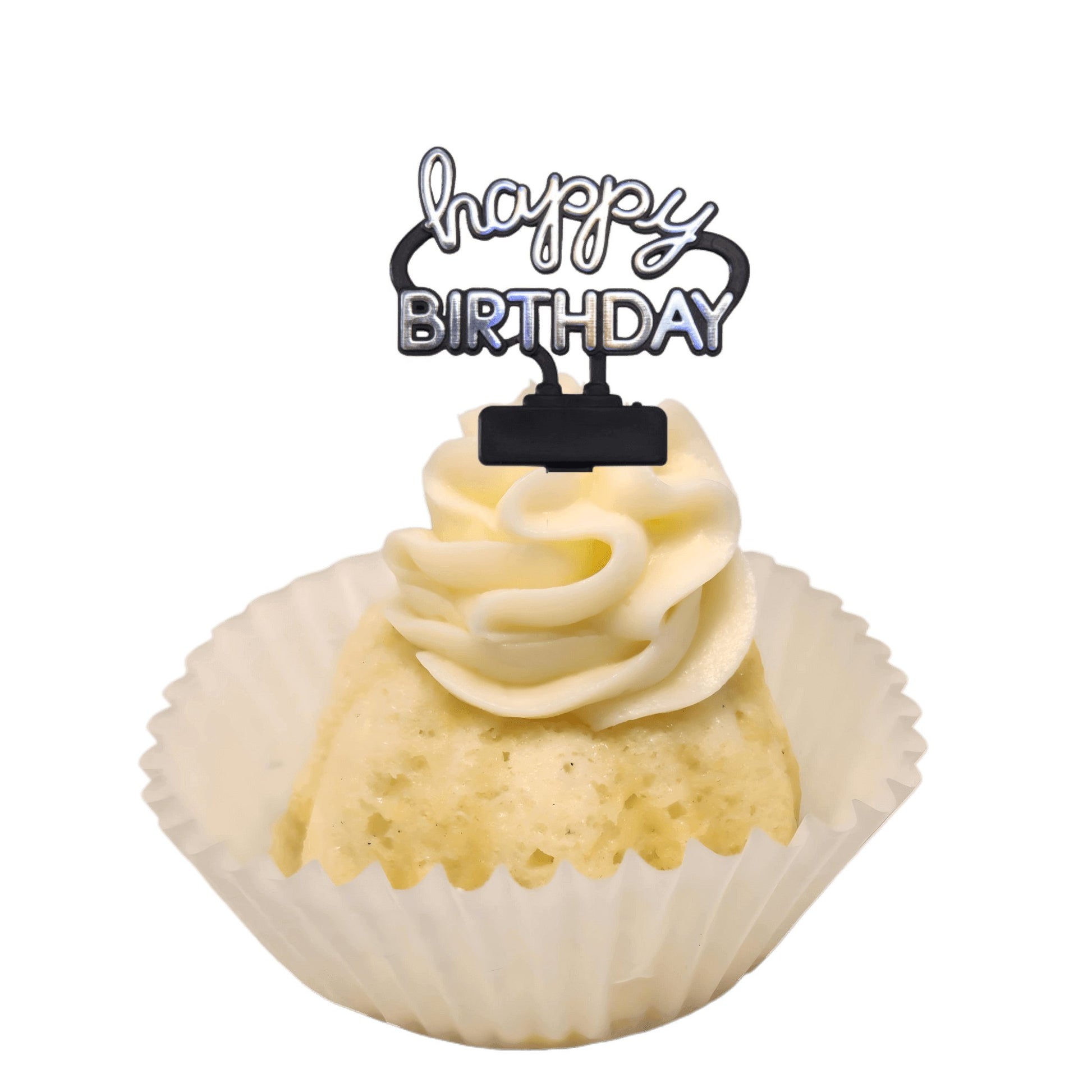 Vanilla Bean "HAPPY BIRTHDAY" Neon Sign Bitty Bundts