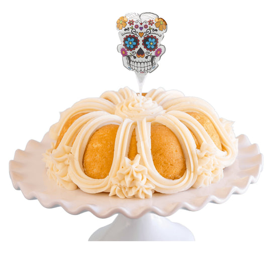 Vanilla Bean Inflatable Día de los Muertos Anagram® Bundt Cake
