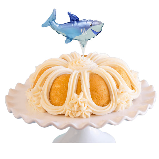 Vanilla Bean Inflatable Shark Anagram® Bundt Cake