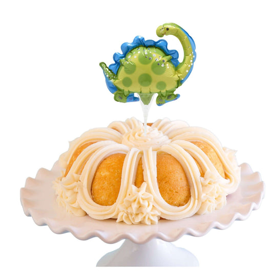 Vanilla Bean Inflatable Stegosaurus Anagram® Bundt Cake
