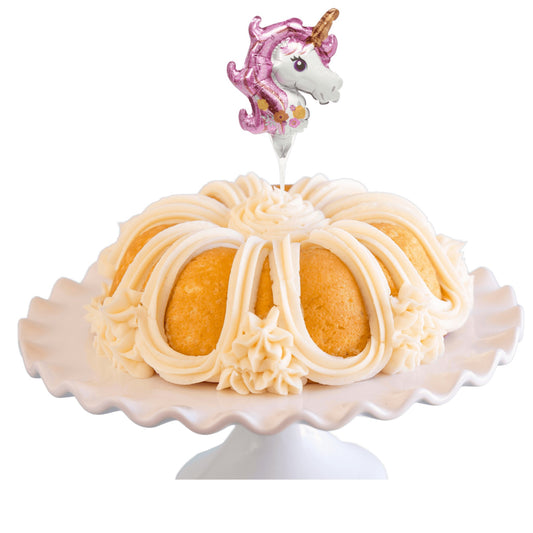 Vanilla Bean Inflatable Unicorn Anagram® Bundt Cake